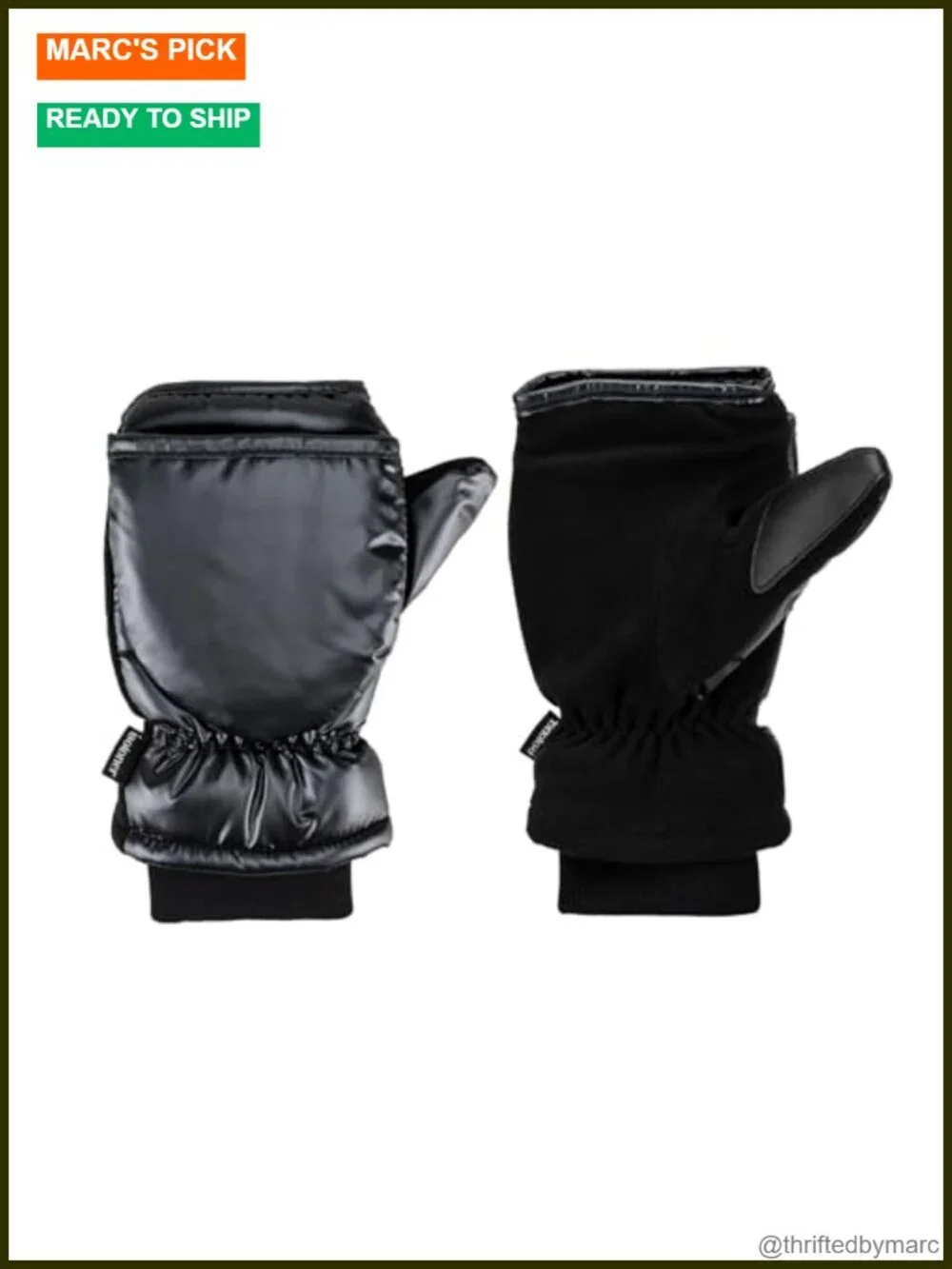 Isotoner Womens Water Repellent Touchscreen Flip Top Mittens with SleekHeat